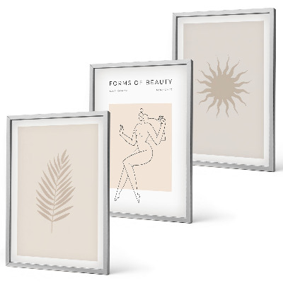Wall art set A collection of minimalist forms
