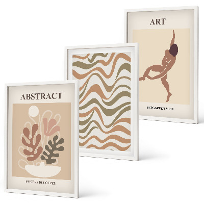 Wall art set Matisse boho abstract patterns