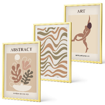Wall art set Matisse boho abstract patterns