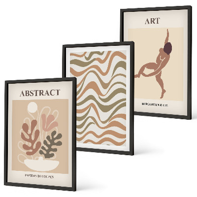 Wall art set Matisse boho abstract patterns