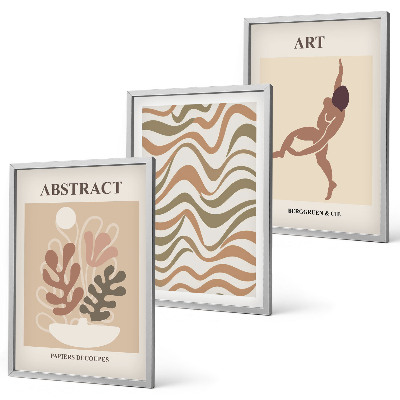 Wall art set Matisse boho abstract patterns
