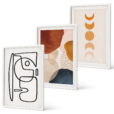 Wall art set Abstract color decorations