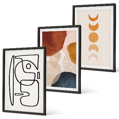 Wall art set Abstract color decorations