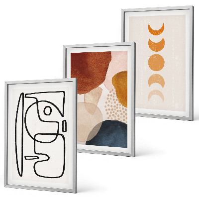 Wall art set Abstract color decorations