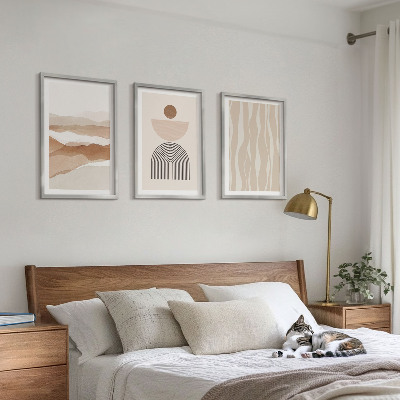 Wall art set Abstract landscape nature geometry