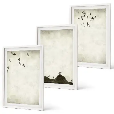 Flying Birds Minimalism wall art set