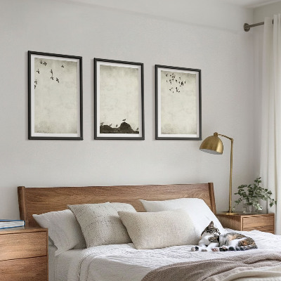 Wall art set Flying Birds Minimalism