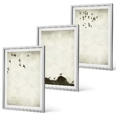 Flying Birds Minimalism wall art set