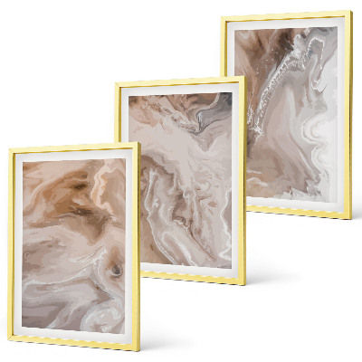 Wall art set Abstract marble stone