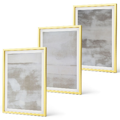 Three-piece wall art piece Modern distressed textures