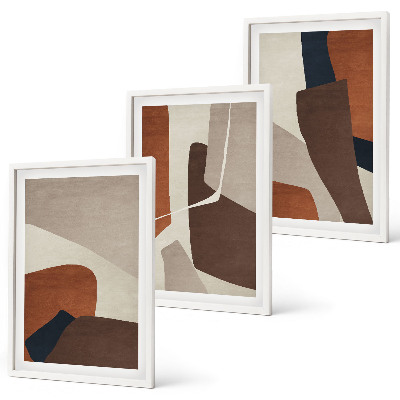 Wall art set Abstract modern structures