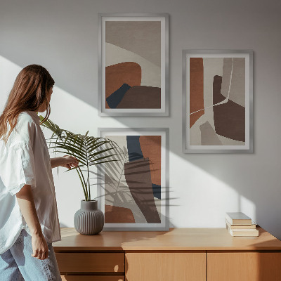 Wall art set Abstract modern structures