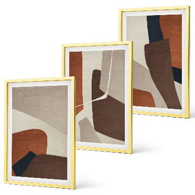 Wall art set Abstract modern structures