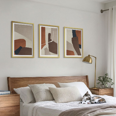 Wall art set Abstract modern structures