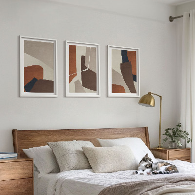 Wall art set Abstract modern structures