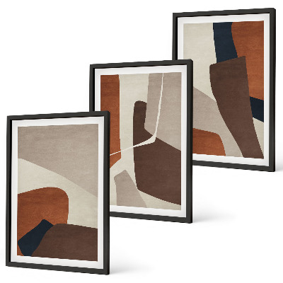 Wall art set Abstract modern structures