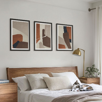 Wall art set Abstract modern structures