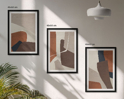 Wall art set Abstract modern structures