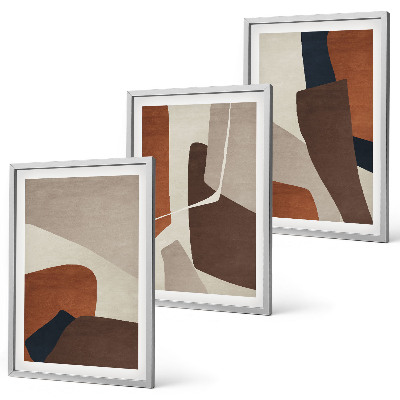 Wall art set Abstract modern structures
