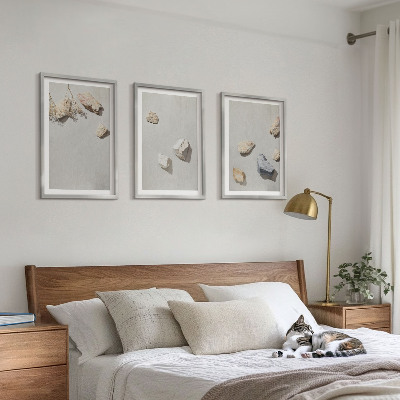 Wall art set Boho stones beach decorations