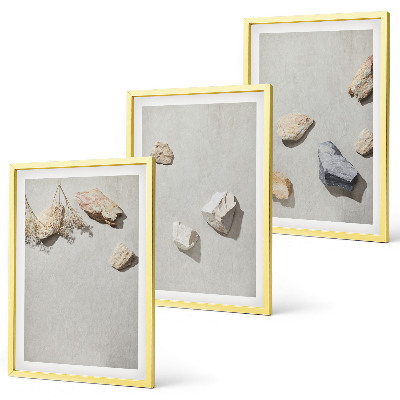 Wall art set Boho stones beach decorations