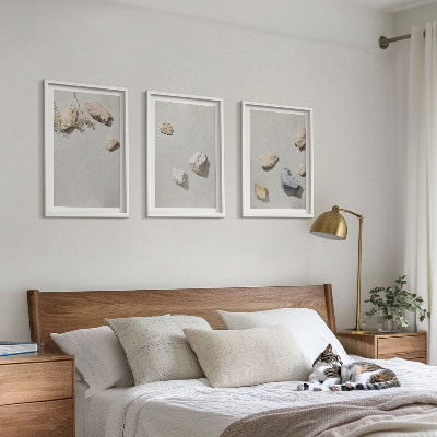 Wall art set Boho stones beach decorations
