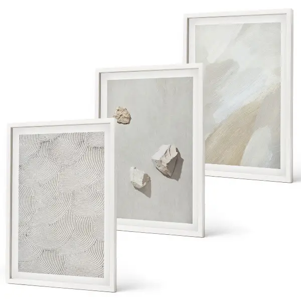 Modern sand stones wall art set modern paint design
