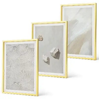 Modern sand stones wall art set modern paint design