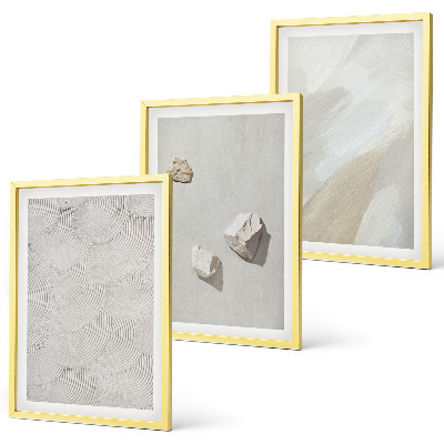 Wall art set Sand stones modern paint