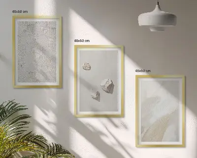 Modern sand stones wall art set modern paint design