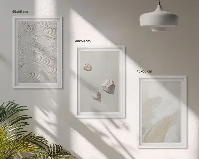 Modern sand stones wall art set modern paint design