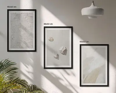 Modern sand stones wall art set modern paint design