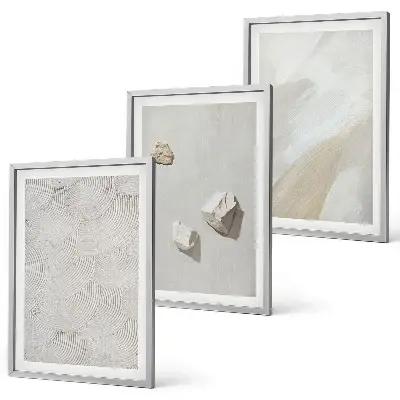 Modern sand stones wall art set modern paint design