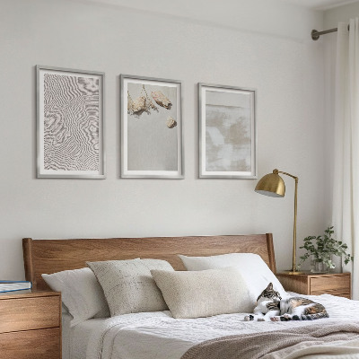 Three-piece wall art piece Sand stones boho texture