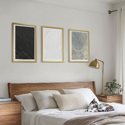 Wall art set The colors of elegant stone structures