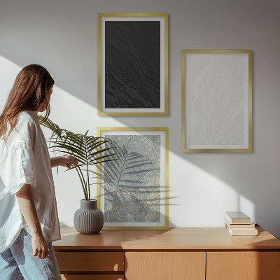 Wall art set The colors of elegant stone structures