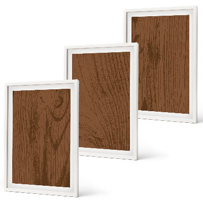 Three-piece wall art piece Wood texture bark minimalism