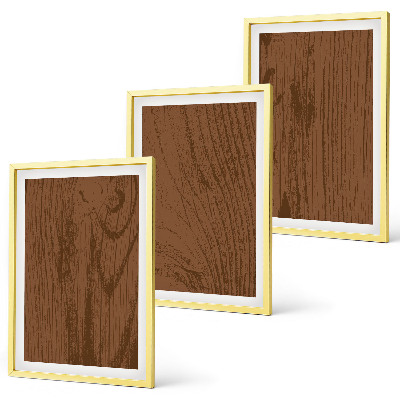 Three-piece wall art piece Wood texture bark minimalism