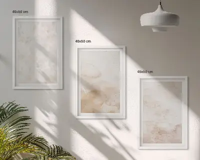 Fashionable pastel textures wall art set of three framed pieces