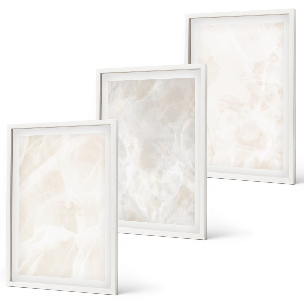Wall art set The structure of elegant marble