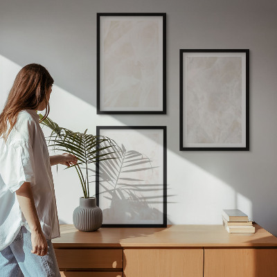 Wall art set The structure of elegant marble