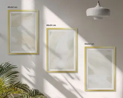 Three-piece abstract boho wall art bright paints