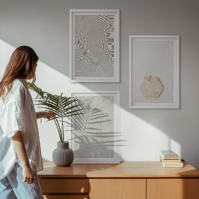Wall art set Light boho sand textures