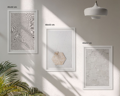 Wall art set Light boho sand textures