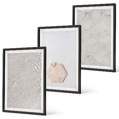 Wall art set Light boho sand textures