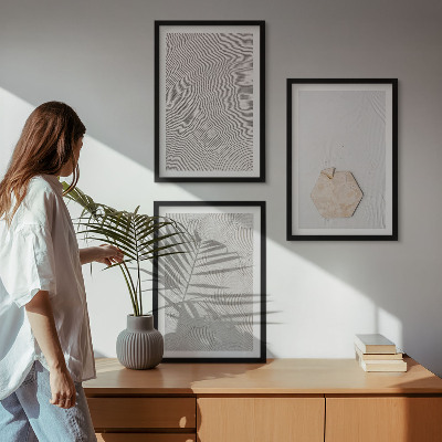 Wall art set Light boho sand textures