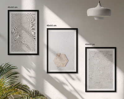 Wall art set Light boho sand textures