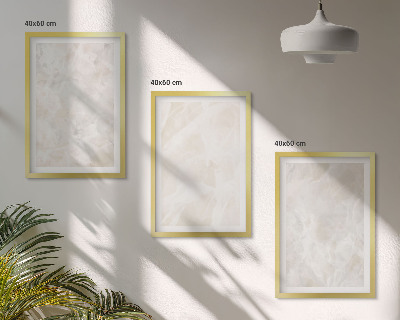 Wall art set Pastel marble structures