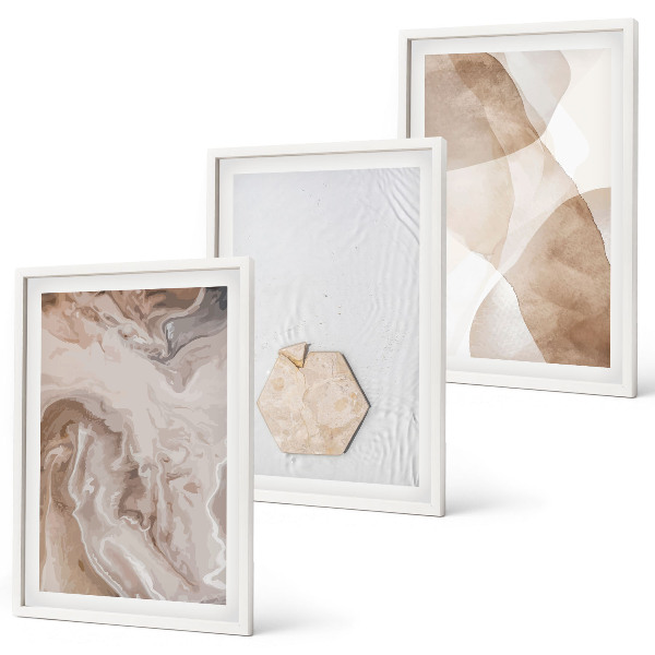 Wall art set Designer abstraction of nature
