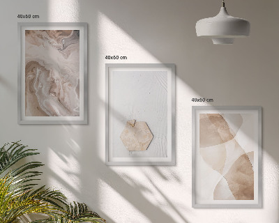 Wall art set Designer abstraction of nature